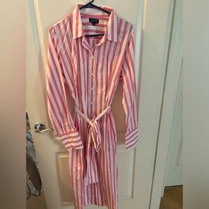 Jcrew shirt dress size 18 pink